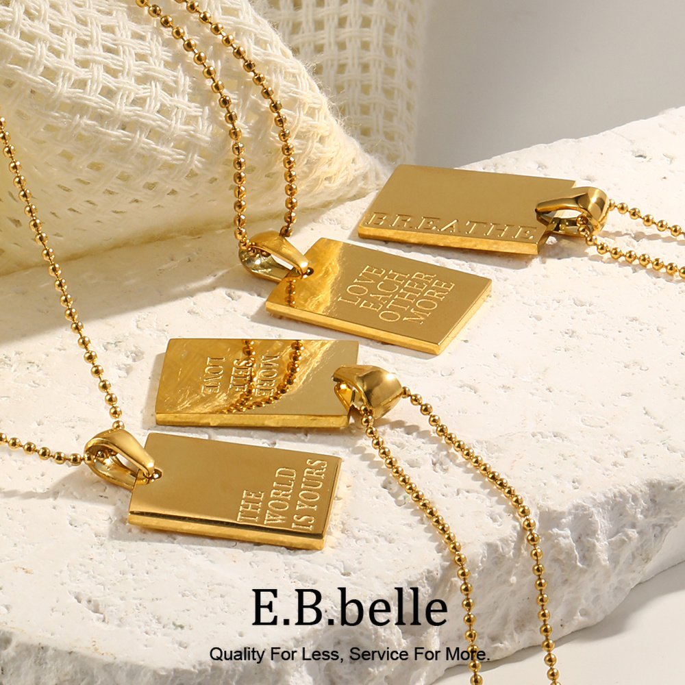 E.B.belle 세련된 힙합 개인 새겨진 편지 스퀘어 - Birth Flower Necklace 리뷰 및 가격