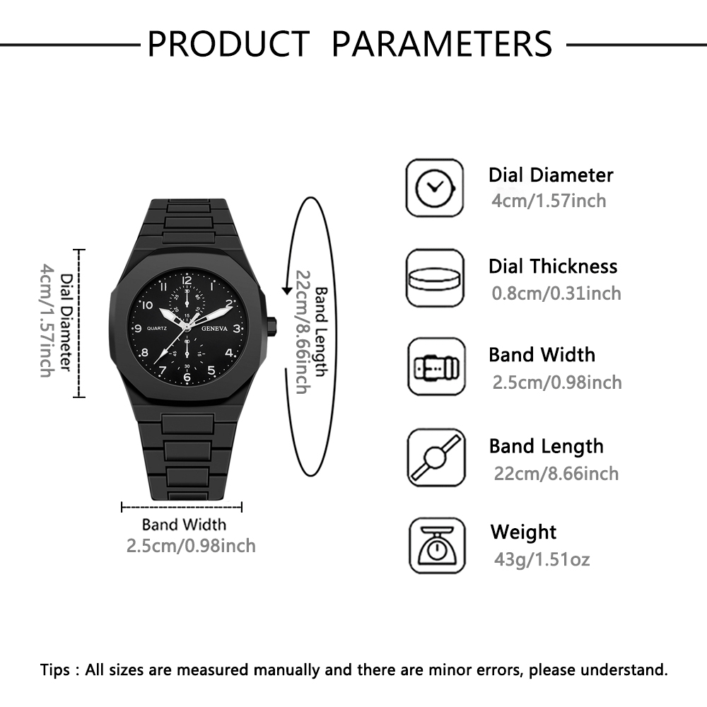 새로운 디자인의 시계, 다각형 다이얼, 세련되고 트렌디 - Coordinates Bracelet 리뷰 및 가격